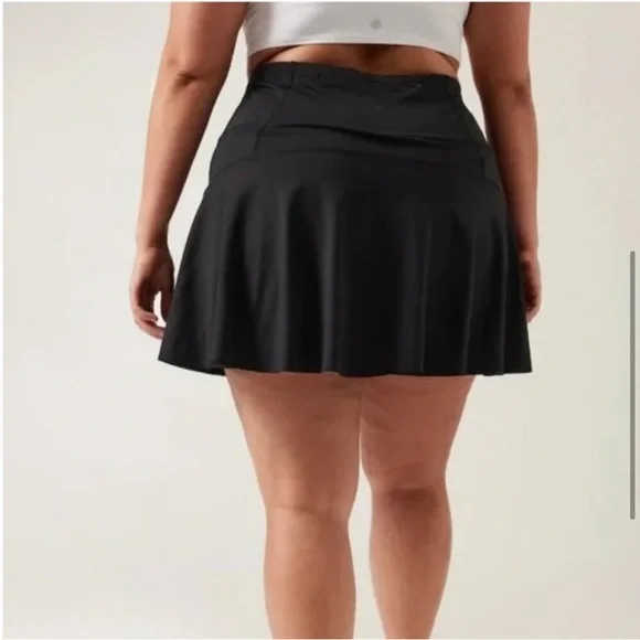 ATHLETA Black Plus Size Ace Tennis 13.5” Skort 1X - Picture 2 of 10